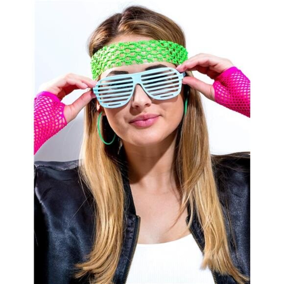 12 Pairs 80s Neon Earrings for Women Retro Colorful Hoop Earrings Pendant - Picture 6 of 7